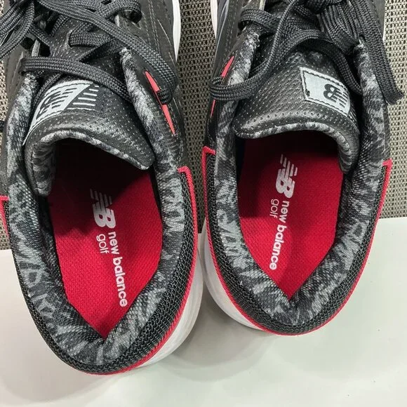 New Balance Mens Golf Shoes NBG2010BK Black Camo Spikeless Size 11 2E Wide - Picture 4 of 6